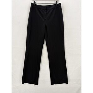 Lafayette 148 New York Pants Womens 6 Black Wool Blend Dress Trousers Menswear